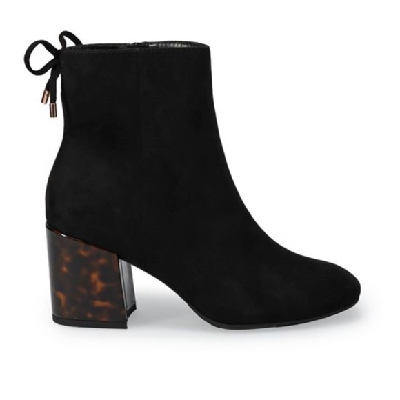 LAST TWO AVAILABLE!! New Women's High Heel Ankle Boots Black Leopard Size 8 - Picture 1 of 16